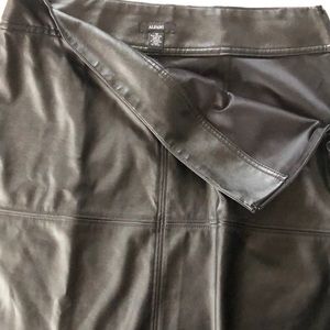 Faux leather skirt